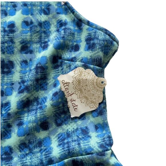 Alterd State Dress Blue White Daisy Halter Neck Sleeveless Mini Dress Medium NEW - Picture 8 of 12